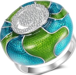 Enamel Statement Ring
